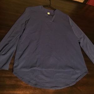 Royal Blue Chiffon Top